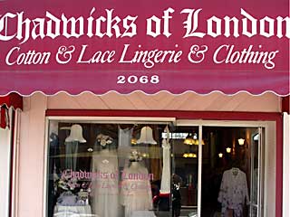 Chadwick's of London :: Chestnut Street Shopping District :: San Francisco